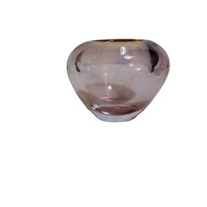 Vintage homegaard pink Glass centerpieces bowl heavy